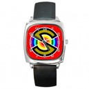 Captain Scarlet Spectrum  - Silver Tone Square Metal Watch