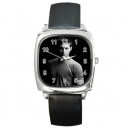 Jensen Ackles Supernatural - Silver Tone Square Metal Watch
