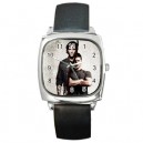 Supernatural - Silver Tone Square Metal Watch