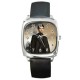Misha Collins Supernatural - Silver Tone Square Metal Watch
