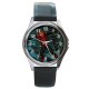 Captain Scarlet - Silver Tone Round Metal Watch