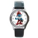 The Smurfs Papa Smurf - Silver Tone Round Metal Watch