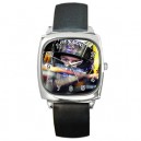 Sebastian Vettel - Silver Tone Square Metal Watch