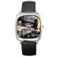 Sebastian Vettel - Silver Tone Square Metal Watch