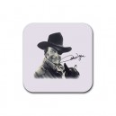 John Wayne Signature - Rubber coaster