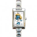 The Smurfs Smurfette - Rectangular Italian Charm Watch