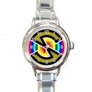 Captain Scarlet - Round Italian Charm Watch