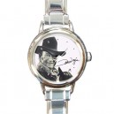 John Wayne Signature - Round Italian Charm Watch