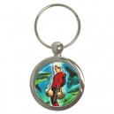 Captain Scarlet - Round Keyring