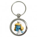 The Smurfs Smurfette - Round Keyring