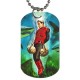 Captain Scarlet - Double Sided Dog Tag Necklace