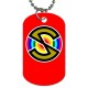 Captain Scarlet Spectrum - Double Sided Dog Tag Necklace
