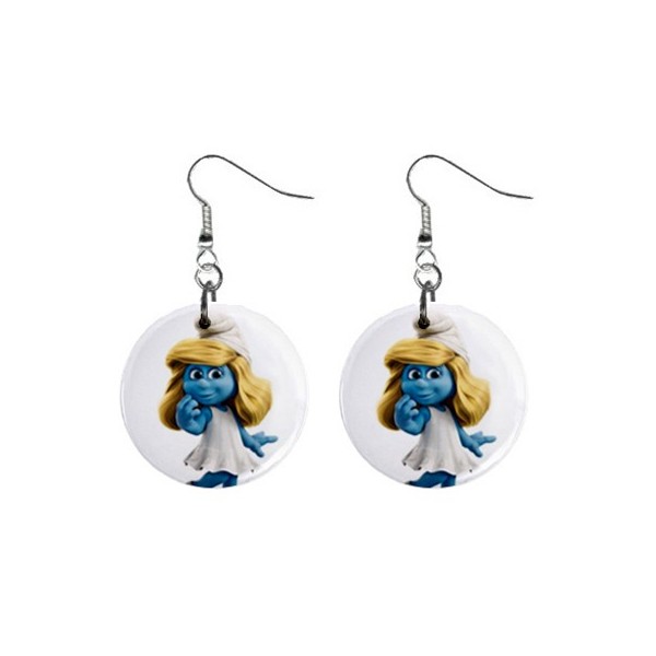 Button Earrings on The Smurfs Smurfette   Button Earrings   Stars On Stuff