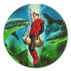 Captain Scarlet - 5" Round Magnet