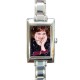 Susan Boyle - Rectangular Italian Charm Watch