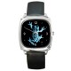 The Fringe Glyph  - Silver Tone Square Metal Watch