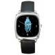 The Fringe Glyph  - Silver Tone Square Metal Watch