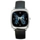 The Fringe Glyph  - Silver Tone Square Metal Watch