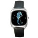 The Fringe Glyph  - Silver Tone Square Metal Watch
