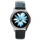 The Fringe Glyph - Silver Tone Round Metal Watch
