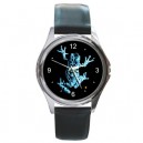 The Fringe Glyph - Silver Tone Round Metal Watch