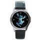 The Fringe Glyph - Silver Tone Round Metal Watch