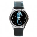 The Fringe Glyph - Silver Tone Round Metal Watch