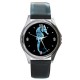 The Fringe Glyph - Silver Tone Round Metal Watch