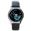 The Fringe Glyph - Silver Tone Round Metal Watch