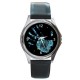 The Fringe Glyph - Silver Tone Round Metal Watch