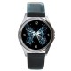 The Fringe Glyph - Silver Tone Round Metal Watch