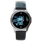 The Fringe Glyph - Silver Tone Round Metal Watch