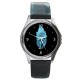 The Fringe Glyph - Silver Tone Round Metal Watch