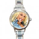 Dolly Parton - Round Italian Charm Watch
