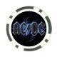 AC / DC Logo - Poker chip Card Guard