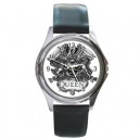 Queen Freddie Mercury - Silver Tone Round Metal Watch