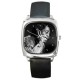 James Brown - Silver Tone Square Metal Watch