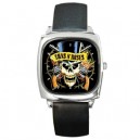 Guns N Roses - Silver Tone Square Metal Watch
