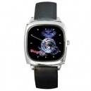 Iron Maiden - Silver Tone Square Metal Watch