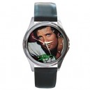 Tom Jones Signature - Silver Tone Round Metal Watch