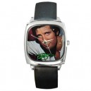 Tom Jones Signature - Silver Tone Square Metal Watch