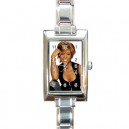 Whitney Houston - Rectangular Italian Charm Watch