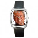 Davy Jones The Monkees - Silver Tone Square Metal Watch