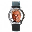 Davy Jones The Monkees - Silver Tone Round Metal Watch