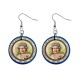 Queen Elizabeth II Diamond Jubilee 60 Years - Button Earrings