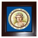 Queen Elizabeth II Diamond Jubilee 60 Years - Framed Tile