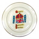 Queen Elizabeth II Diamond Jubilee 60 Years - Porcelain Plate