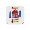 Queen Elizabeth II Diamond Jubilee 60 Years - Set Of 4 Coasters