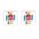 Queen Elizabeth II Diamond Jubilee 60 Years - Cufflinks (Square)
