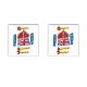 Queen Elizabeth II Diamond Jubilee 60 Years - Cufflinks (Square)